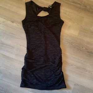Black Forever 21 Textures Body Con Dress